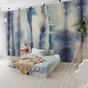 MALUMI - TAPETA AURORA NAVY ABSTRACTION   