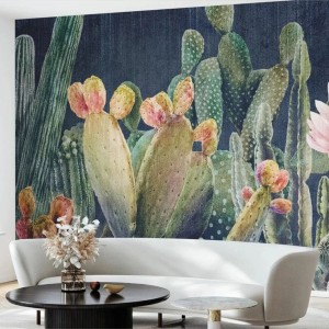 MALUMI - TAPETA OPUNTIA INDYGO