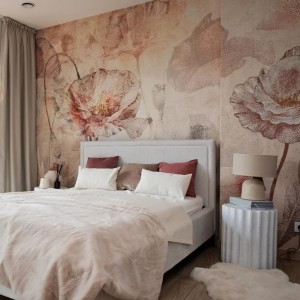 MALUMI - TAPETA POPPY CORAL