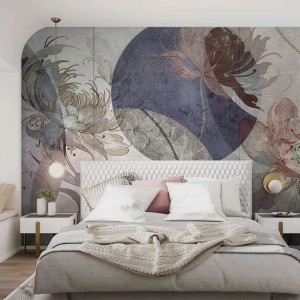 MALUMI - TAPETA SECESIO GEOMETRIC ROSE