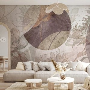 MALUMI - TAPETA SECESIO GEOMETRIC MUAVE