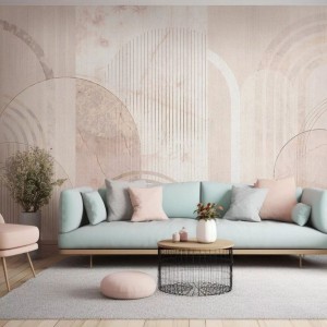 MALUMI - TAPETA MODERN ARCHES ROSE GOLD