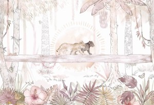 MALUMI SAFARI LION ROSE - PRÓBKA TAPETY    