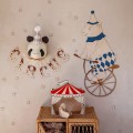 dekoracja retro na ścianę miś i cyrkowy rower