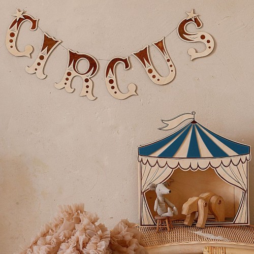 drewniana girlanda circus