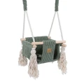 Huśtawka domowa Square Swing Aesthetic Olive Green - Meow Baby