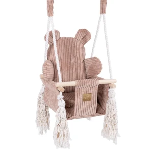 Huśtawka domowa Bear Swing Aesthetic Pudrowy Róż - Meow Baby