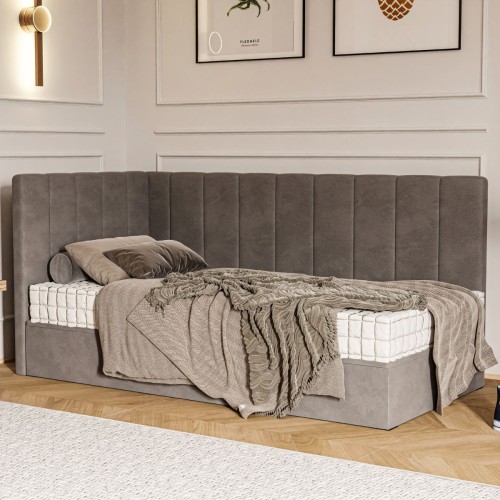 Łóżko tapicerowane 120x200 narożne