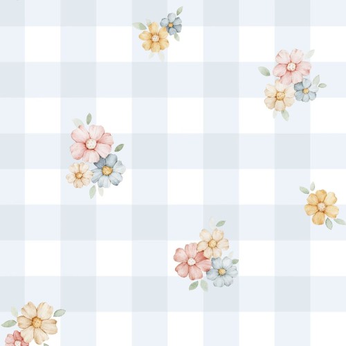 tapeta w kwiaty do pokoju dziewczynki pastel flowers(4).jpg