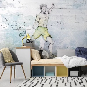 MALUMI - TAPETA DLA CHŁOPCA SOCCER MINT