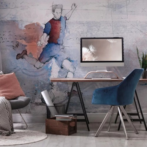 tapeta piłka nożna do pokoju chłopca (3).jpg