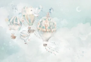 MALUMI BALLOONS MINT - PRÓBKA TAPETY   