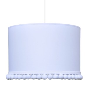 YOUNGDECO - LAMPA SUFITOWA Z POMPONAMI CZYSTA BIEL