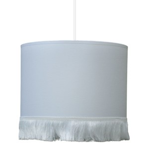 YOUNGDECO - LAMPA SUFITOWA MINI Z FRĘDZLAMI CZYSTA BIEL