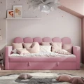 Łóżko sofa tapicerowana z pojemnikiem ALIA III – wybierz rozmiar i kolor
