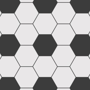 DEKORILLO - TAPETA DLA CHŁOPCA PIŁKA NOŻNA HEKSAGONY