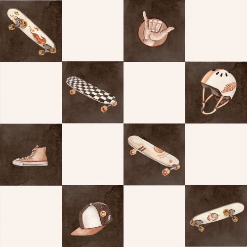 tapeta mlodziezowa dla chłopca skate