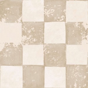 DEKORILLO - TAPETA DLA DZIECKA SZACHOWNICA RETRO BEŻ