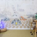 tapeta wyścigowa do pokoju chłoopca