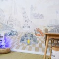 tapeta wyścigowa do pokoju chłoopca
