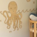 ośmiornica dekoracja na ścianę do pokoju dziecka