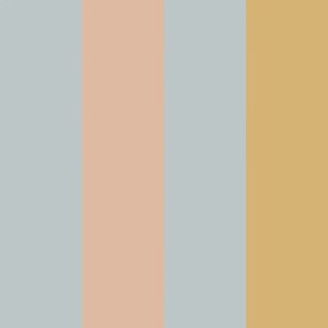 DEKORNIK - TAPETA W PASKI STRIPES BLUE SALMON YELLOW