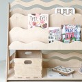 regał drewniany montessori na zabawki