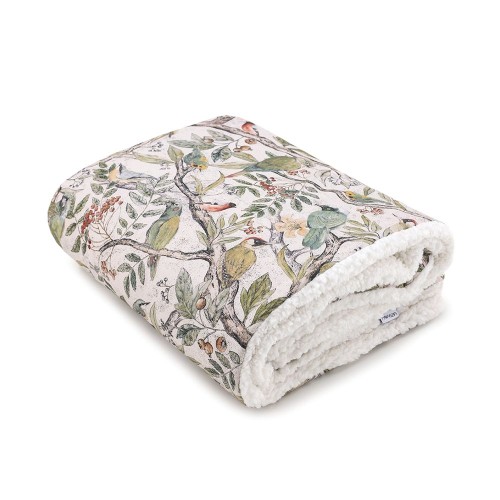 ciepły kocyk retro dla dziecka