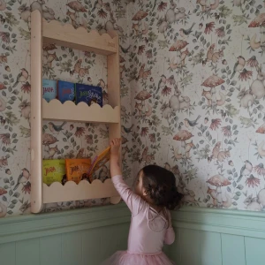 Drewniany regał wiszący dla dzieci Wave M - Babywood