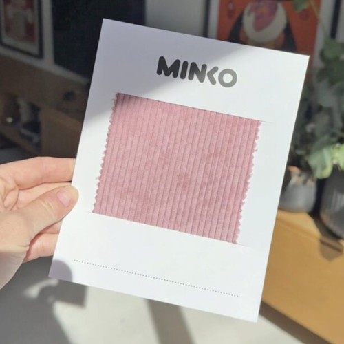 próbki materiałów minko