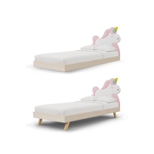 MINKO - ŁÓŻKO DLA DZIEWCZYNKI JEDNOROŻEC UNICORN LEGS BASIC