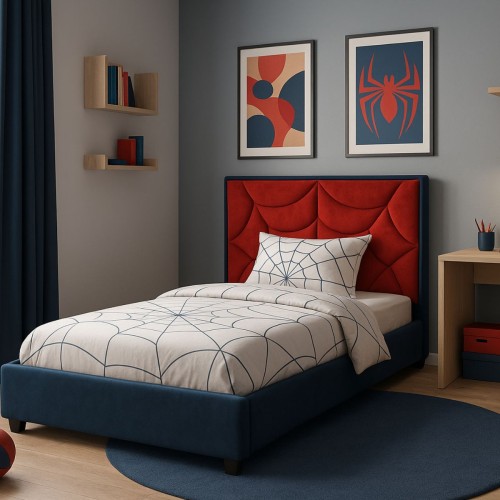 łóżko tapicerowane do pokoju dziecka spiderman.jpg