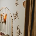 drewniane motylki na ścianę do pokoju dziewczynki