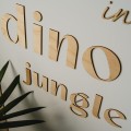 DREWNIANA dekoracja dla fana dinozaurów