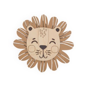 PASTEL STUFF - DREWNIANA LAMPKA ŚCIENNA LEW