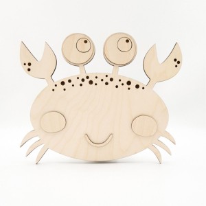 PASTEL STUFF - DREWNIANA LAMPKA ŚCIENNA KRAB