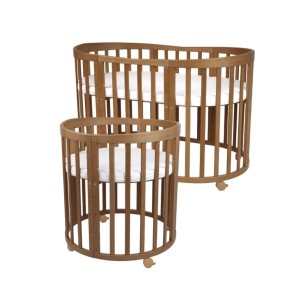 WALDIN - OWALNE ŁÓŻECZKO 7w1 Z MATERACEM VINTAGE