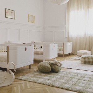 LORENA CANALS - DYWAN BAWEŁNIANY VICHY MATCHA 90X120 CM