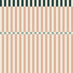 DEKORNIK - TAPETA STRIPES HAPPY CHERRY PINK AND GREEN