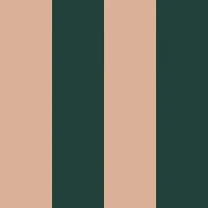DEKORNIK - TAPETA WIDE STRIPES ROYAL GREEN AND PINK