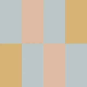 DEKORNIK - TAPETA W PASKI STRIPES BLUE SALMON YELLOW UPSIDEDOWN