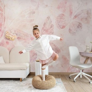 MALUMI - TAPETA DLA DZIEWCZYNKI MARIPOSA ROSE