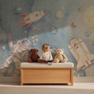 PASTELOWE LOVE - TAPETA KOSMOS