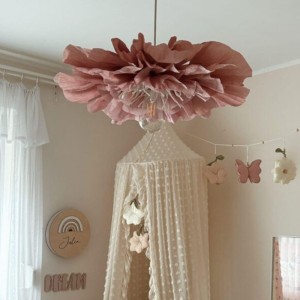 MARMYS FELT STUDIO - LAMPA SUFITOWA DLA DZIEWCZYNKI KWIAT BRUDNY RÓŻ