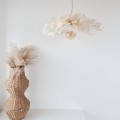 kremowa lampa kwiatowa do pokoju dziewczynki – delikatna Peonia