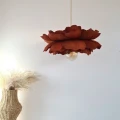 Terracotta lampa sufitowa w kształcie kwiatu Peonia