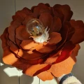 Lampa kwiat Peonia terracotta do pokoju dziecięcego