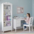 kolekcja mebli dla dziewczynki z serduszkiem bella biurko i regał