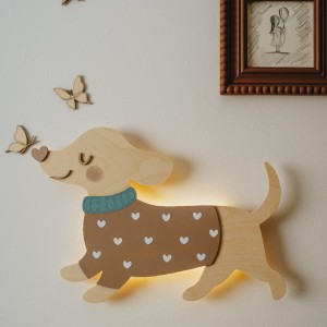 DREWNIAKOWA - LAMPKA DREWNIANA DLA DZIECI JAMNICZKA LILA