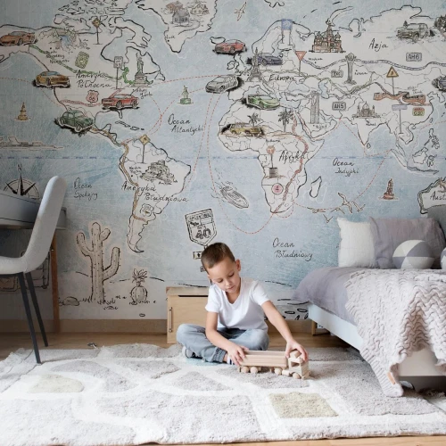 tapeta mapa świata dla starszych dzieci NIEBIESKA(1).jpg